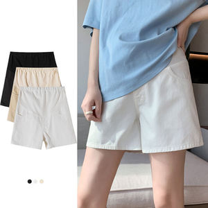 Mujeres embarazadas lavar pantalones cortos de mezclilla verano suelto ajuste Abdominal apoyo Casual maternidad ecológico transpirable cintura elástica mamá - Product Image 4