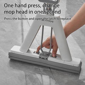 Atacado 33CM Home Cleaning Magia Folding Floor Esponja Mop Mão-Livre Banheiro Limpeza Equipamento - Product Image 3