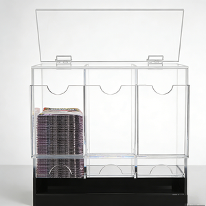 แท่นโชว์อะคริลิคแบบใหม่ 3 ช่อง สำหรับจัดเก็บการ์ดสะสม - Product Image 1