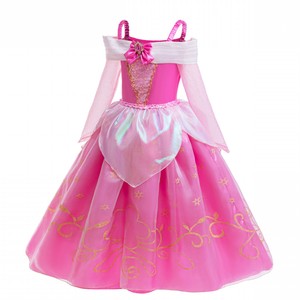 Disfraz de Princesa para Niñas, Vestido Rosa de Spandex/Algodón para Representación Teatral de la Bella Durmiente - Product Image 3