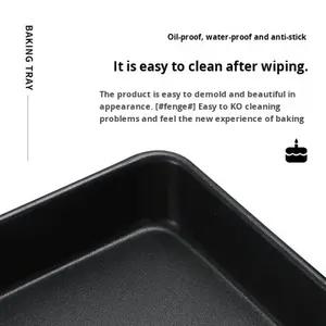パン焼きパン,市販使い捨て金属製ノンスティック長方形60x40オーブン固有ケーキ - Product Image 4