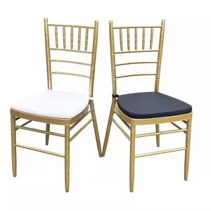 Wholesale Metal <b>Stackable</b> Napoleon <b>Chairs</b> Tiffany Chivari Hotel <b>Chair</b> With Banquet Event - Product Image 2