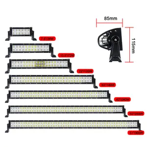 Abd tasarlanmış tanıtım ledi ışık çubuğu 13.5 "72W çalışma ışıkları 4x4 Off Road sürüş arabalar için ışıklar kamyon traktör