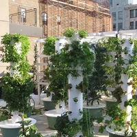 Système hydroponique vertical commercial de qualité supérieure, 30L, 7 niveaux, tour de culture aquaponique avec pompe automatique pour la production de légumes