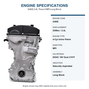 Motore Completo G4KE 2.4L a Benzina 2009-2015, Blocco Motore Assemblato per <span class=keywords><strong>Hyundai</strong></span> Sonata Grandeur <span class=keywords><strong>Ix35</strong></span> Tucson 2359cc Dvigatel - Product Image 3