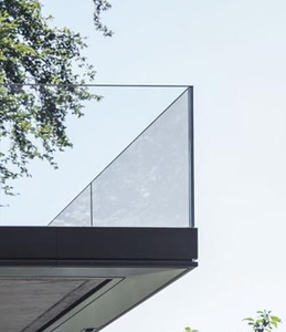 Lan can kính U kênh cho sàn vườn ngoài trời lan can nhôm với khung kính bảng điều khiển hồ sơ kẹp cho ban công sử dụng - Product Image 4