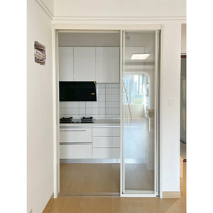 Nouveau produit tendance à <span class=keywords><strong>prix</strong></span> abordable : Portes coulissantes de salle de bain modernes en verre double vitrage, résistantes au vent, pour chambre à coucher. - Product Image 2