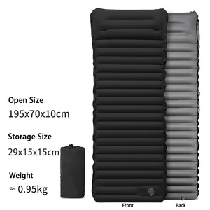 Self Inflating Camping Air Mattress Foot Pump TPU Ultralight Sleeping <b>Mat</b> TPU Folding Sleeping Pad for Hiking Tent Outdoor - Product Image 6