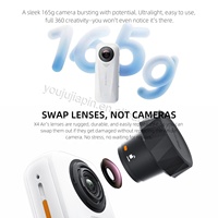 Caméra d'action Insta360 X4 Air 360 2025 8K, batterie 2010 mAh, HDR actif, écran tactile 2,5 pouces, étanche, objectif alimenté par l'IA, vision nocturne