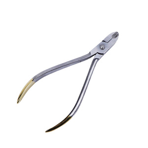 Pince à couper les fils orthodontiques en acier inoxydable avec poignée ergonomique pour la chirurgie dentaire - Product Image 2