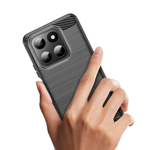 Cover Posteriore in Fibra di Carbonio Resistente agli Urti in TPU Morbido per <span class=keywords><strong>Huawei</strong></span> Honor X7D 4G/5G/Honor 400 <span class=keywords><strong>Smart</strong></span> 5G - Product Image 6