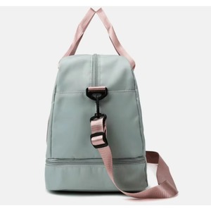 Ensemble de sacs de voyage sportifs imperméables en tissu Oxford pour femmes, avec fermeture éclair, sac de sport convertible, sac de week-end, échantillon gratuit, vente en gros - Product Image 5