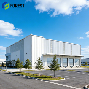 Almacén de Estructura de Acero Moderno para Espacio de Oficinas, Centro Comercial, Apartamento, Larga Vida Útil, Probado por TÜV, Tecnología Avanzada, Alta Gama - Product Image 1