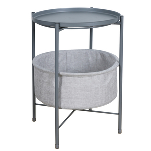 Hot Sale Small <strong>Table</strong> Modern Metal <strong>Side</strong> <strong>Table</strong> for Living Room <strong>Round</strong> Movable Tray <strong>Storage</strong> Basket Coffee <strong>Table</strong> - Product Image 3