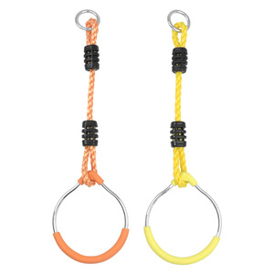 วงแหวนเหล็กปีนเขาสำหรับเด็ก ขนาดเส้นผ่านศูนย์กลาง 13.5 ซม. ความยาว 46.5 ซม. อุปกรณ์ออกกำลังกายกลางแจ้งสำหรับเด็ก อุปกรณ์เสริมสำหรับการฝึกออกกำลังกาย - Product Image 4