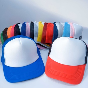 Gorras de béisbol personalizadas con estampado completo para adultos, gorra de camionero con visera curva publicitaria de malla con marco - Product Image 6
