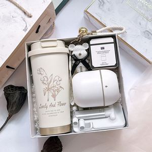 <b>Cheap</b> Silk Screen Printed Modern Art Business <b>Gift</b> Box 316 Stainless Steel Travel Mug Mini Fan Wholesale Promotional Bulk Order - Product Image 1