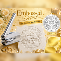 Timbres à embosser en métal personnalisés pour les faveurs de mariage, l'utilisation au bureau, les décorations de table, les embellissements d'invitations