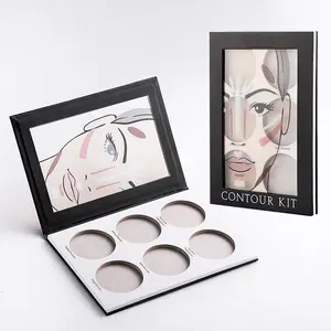 Empty 6 Color Eyeshadow Eyelash palette Custom Eye Shadow Palette Packaging