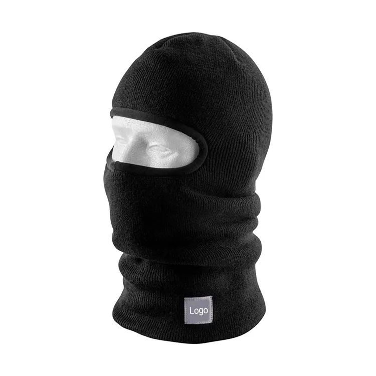 Hot Sale Factory Directly Sale Men's Knit Insulated Ski Face Mask Hat