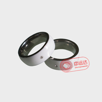 Bague intelligente en acier inoxydable réglable, anneau nfc 13.56mhz personnalisé