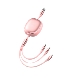 Tùy chỉnh có thể thu vào 3 trong <span class=keywords><strong>1</strong></span> USB cáp-type-c giao diện, sạc nhanh & dữ liệu Sync <span class=keywords><strong>2</strong></span>-in-<span class=keywords><strong>1</strong></span> cáp cho điện thoại di động - Product Image 2