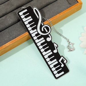 Marque-page musical en métal en gros, motif clavier de piano, cadeau souvenir pour professeur et étudiant de musique - Product Image 4