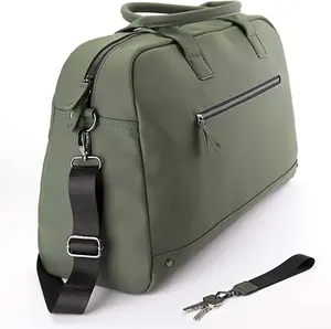 Custom Luxurious Stylish Friendly Weekend Overnight Shoulder Bag Carry On Gym Holdalls Travel Sports PU Tote Duffle Bags