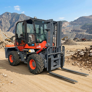 מלגזה חדשה רב תכליתית 4x4 לשטח קשה 3.5 טון 4WD מפרקית לכל סוגי השטח זולה למכירה - Product Image 1