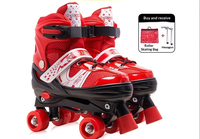 Patins à roulettes pour enfants de haute qualité, à double ou simple rangée, à roue unique, en PVC, taille réglable, vente en gros