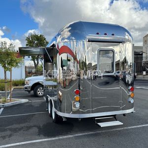 Chariot de vente ambulante en acier inoxydable 2025 pour hot-dogs, pizzas, petits cafés, glaces, restaurant, camion de restauration rapide mobile à vendre - Product Image 2