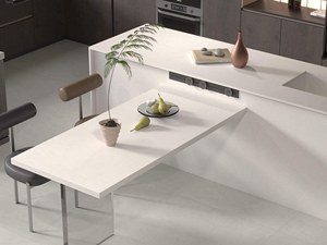 Dalles en pierre frittée de couleur beige, blanc laiteux, surface polie et lustrée, grandes dalles pour caractéristique <span class=keywords><strong>perforée</strong></span> pour salon - Product Image 5