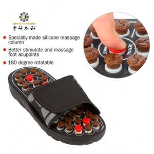 Fuß therapie Massage schuhe Akupunktur punkte Indoor Für Männer Frauen Rutsch feste Reflex zonen massage Sandalen Akupressur Hausschuhe - Product Image 5