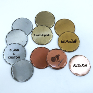 Marcador de Pelota de Golf Metálico Personalizado al por Mayor con Logotipo, Diseño Antiguo, de Una o Dos Caras - Product Image 4