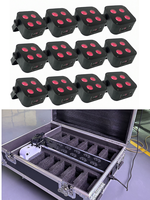 Nouvelle Gamme : 12 Projecteurs Mini Uplights IR4 RGBWA UV LED avec Boîtier de Charge, Contrôle APP et DMX Sans Fil pour Mariages, DJ, Événements et Fêtes
