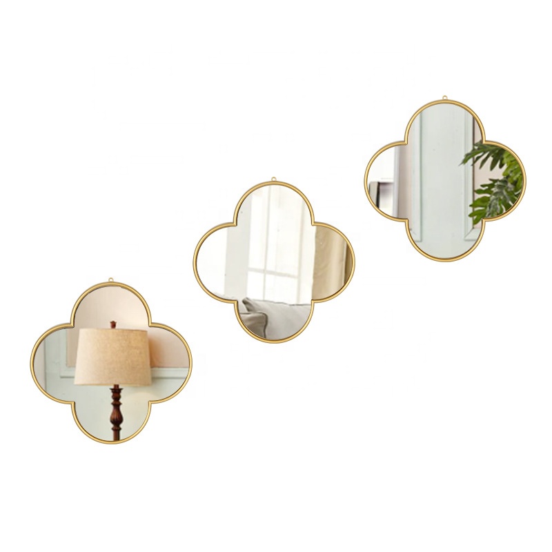 Khung Wall Mount phong cách trang trí phòng tắm tường gương nguồn DIY Nhựa nhà Đương Đại kim loại (khung), thủy tinh + nhựa Fuj