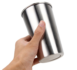 Commercio all'ingrosso a buon mercato 500ml singola parete 18/8 acciaio inossidabile tazze impilabili 304 materiale acqua bollente applicabile - Product Image 4