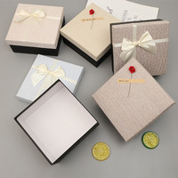 Boîte à bijoux personnalisée avec logo, boîte cadeau en velours haut de gamme pour bracelet, jonc, collier, livraison directe d'usine