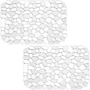 Coussinets de protection en PVC transparent et flexible, forme de pierre plate, pour la décoration de table - Product Image 4
