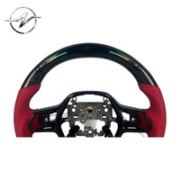 Volant sport à 3 branches perforé en cuir et fibre de carbone avec affichage LED DIY, 35 mm, pour Honda Accord 11e génération, CR-V, Civic Si