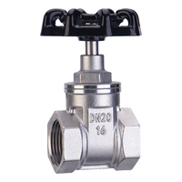 Vanne à opercule en acier inoxydable 304 Z15W 16P PN16 à filetage femelle, actionnée par volant, DN15~DN50 pour le contrôle des conduites d'eau, d'huile et de gaz
