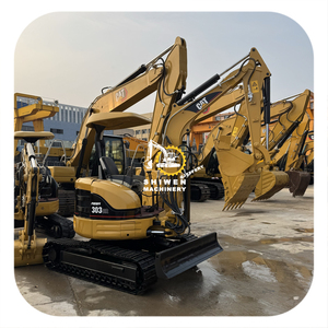 Mini-excavatrice CAT303CR d'occasion à bas prix, excellent état, moteur, engrenages, composants principaux, modèle 2020, SHIWEN - Product Image 1