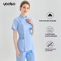 Uniforme de Enfermera de Dos Piezas, Ropa de Trabajo para Hospitales de Medicina Tradicional China, Clínicas, Centros de Salud y Residencias de Ancianos