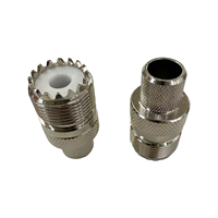 Conector UHF-C-K8 de Buena Calidad, Suministro de Fábrica, Conector Hembra UHF, Crimpado 50-8, Cables 8D-FB