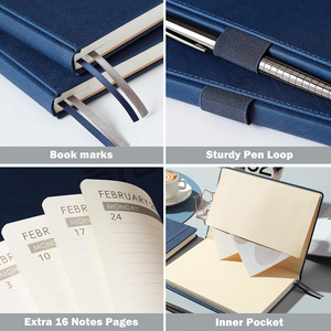 สมุดโน้ตแบบสันห่วง A5 ปรับแต่งได้ ปั๊มโลโก้ด้วยฟอยล์ทอง เป็นมิตรกับสิ่งแวดล้อม เหมาะสำหรับวางแผนงานในสำนักงาน คุณภาพสูง สวยงาม เหมาะเป็นของที่ระลึก บันทึกการประชุม - Product Image 2