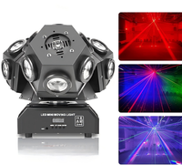Prix usine 3 bras faisceau tête mobile LED lumières 18*12W RGBW Rotation infinie Laser Disco DJ éclairage de scène