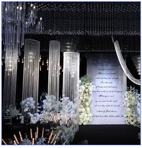 Cortina de Cuerdas con Borlas y Cuentas de Cristal, Estilo Lujoso LANJO, para Decoración de Bodas, Fiestas y Escenarios - Product Image 5