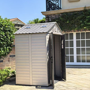 Abri <span class=keywords><strong>de</strong></span> jardin en résine robuste, armoire <span class=keywords><strong>de</strong></span> <span class=keywords><strong>rangement</strong></span> extérieure avec structure en plastique, facile à assembler pour <span class=keywords><strong>patio</strong></span> et garage - Product Image 5