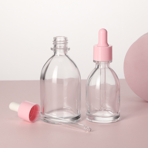 Frasco cuentagotas de aceite esencial de vidrio rosa de alta calidad 30ml 50ml 100mL Estilo farmacéutico Logotipo personalizable y tapa de rosca - Product Image 2