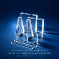 Bloc de verre de silice fondue saphir OEM personnalisé, composant optique 40x8x8 40x34x8 pour appareil d'épilation laser IPL de beauté